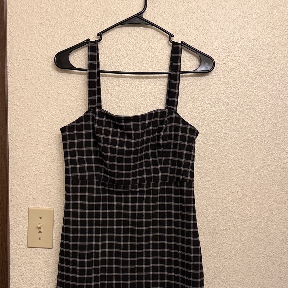Black & white plaid Hollister Dress